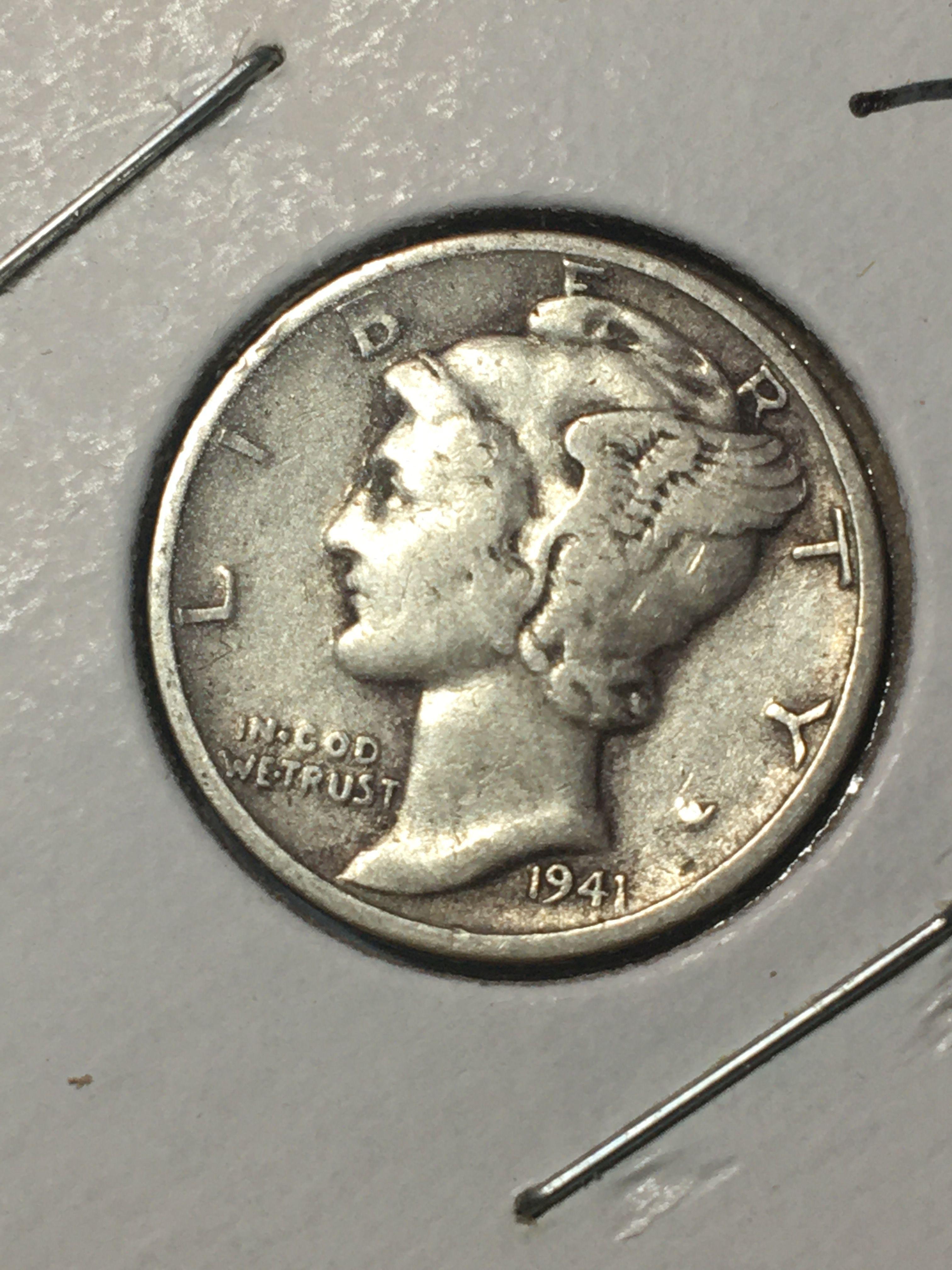 1941 P Mercury Dime