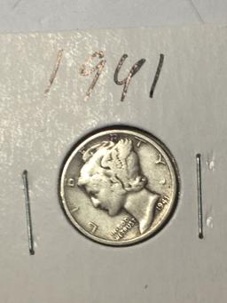 1941 P Mercury Dime