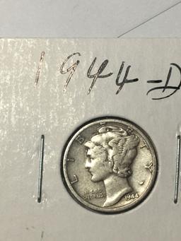 1944 D Mercury Dime