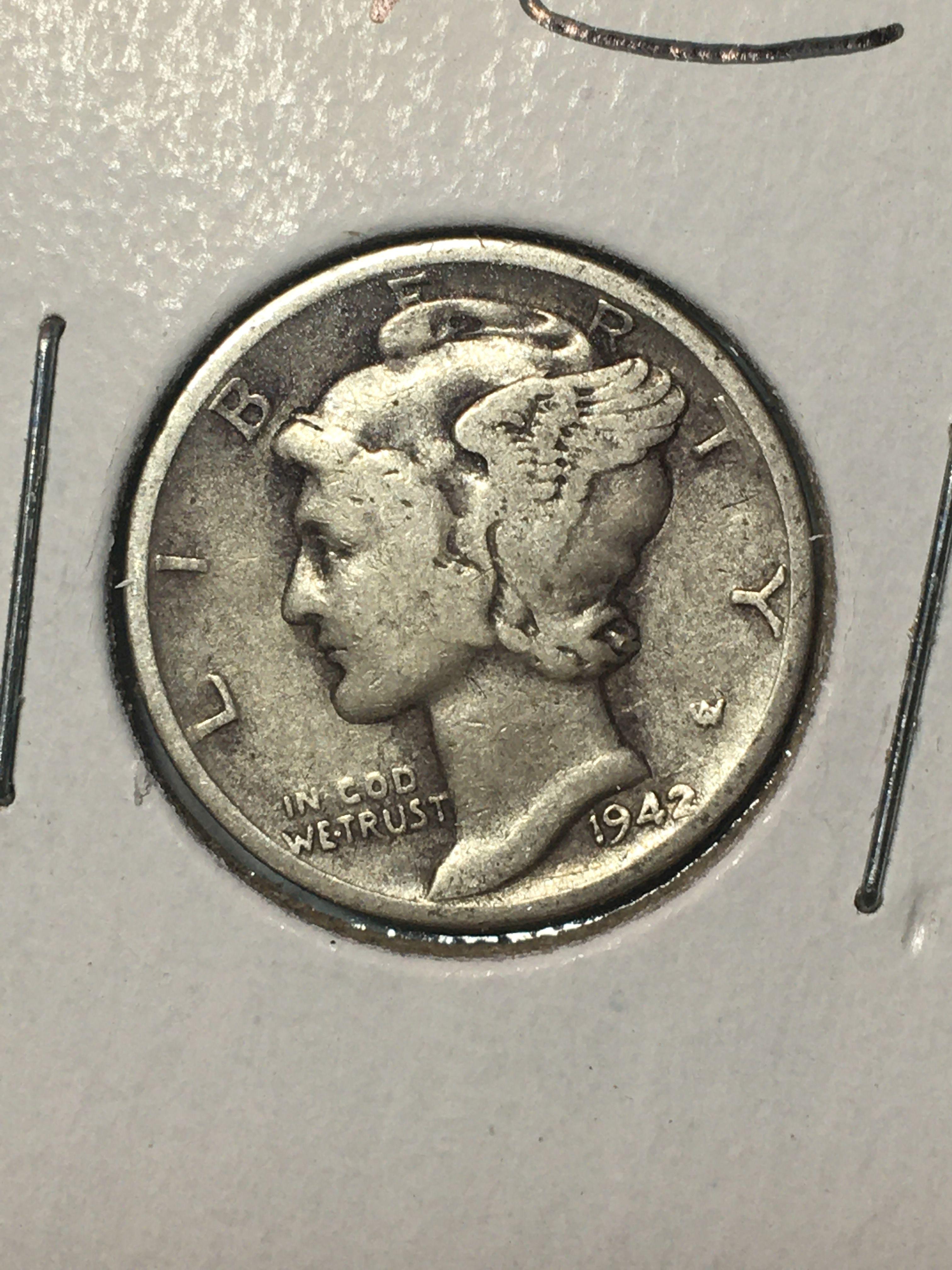 1942 P Mercury Dime