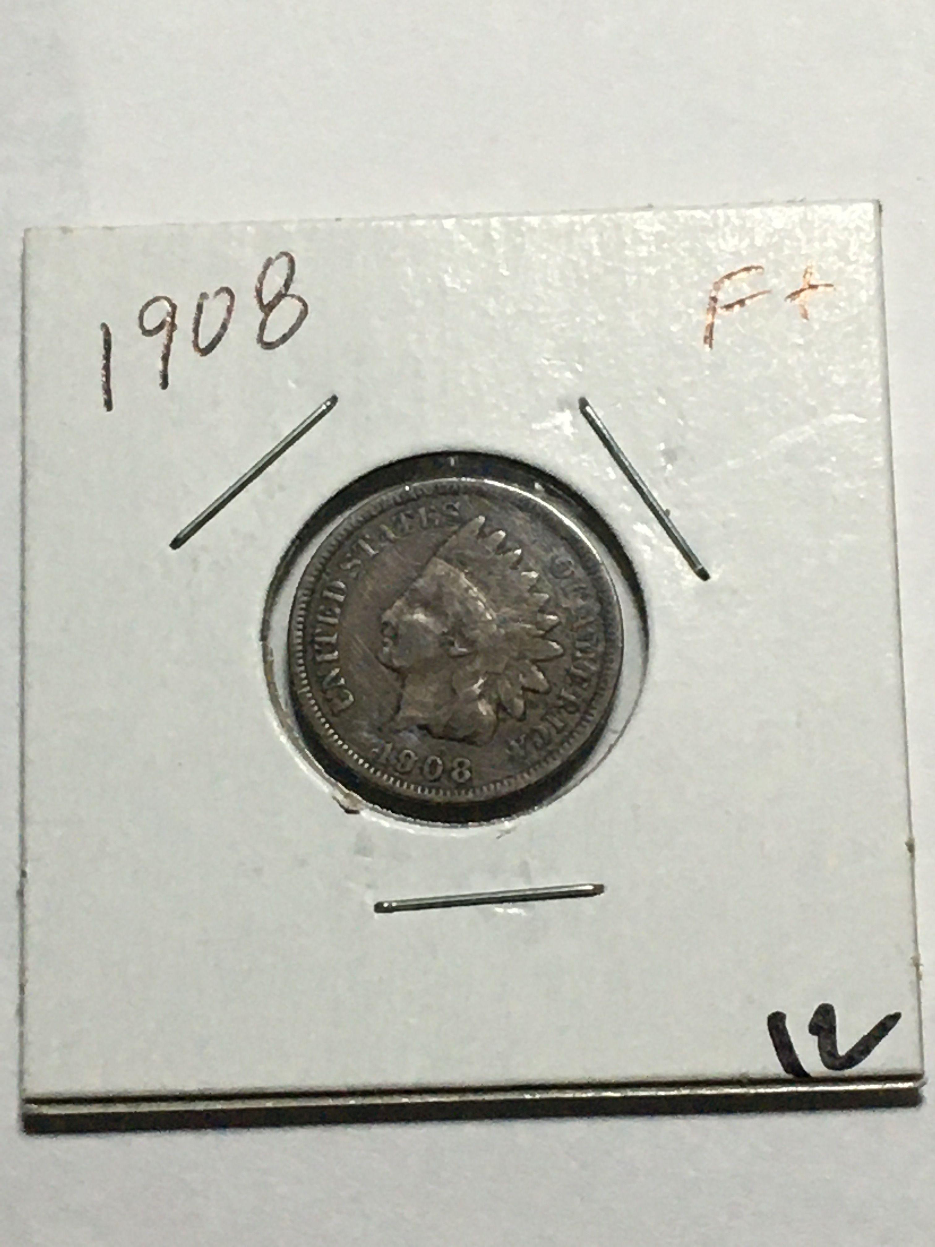 1908 Indian Head Cent