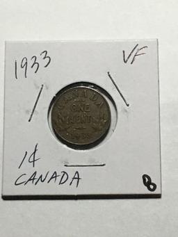 1933 Canadian Cent