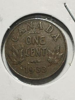 1933 Canadian Cent