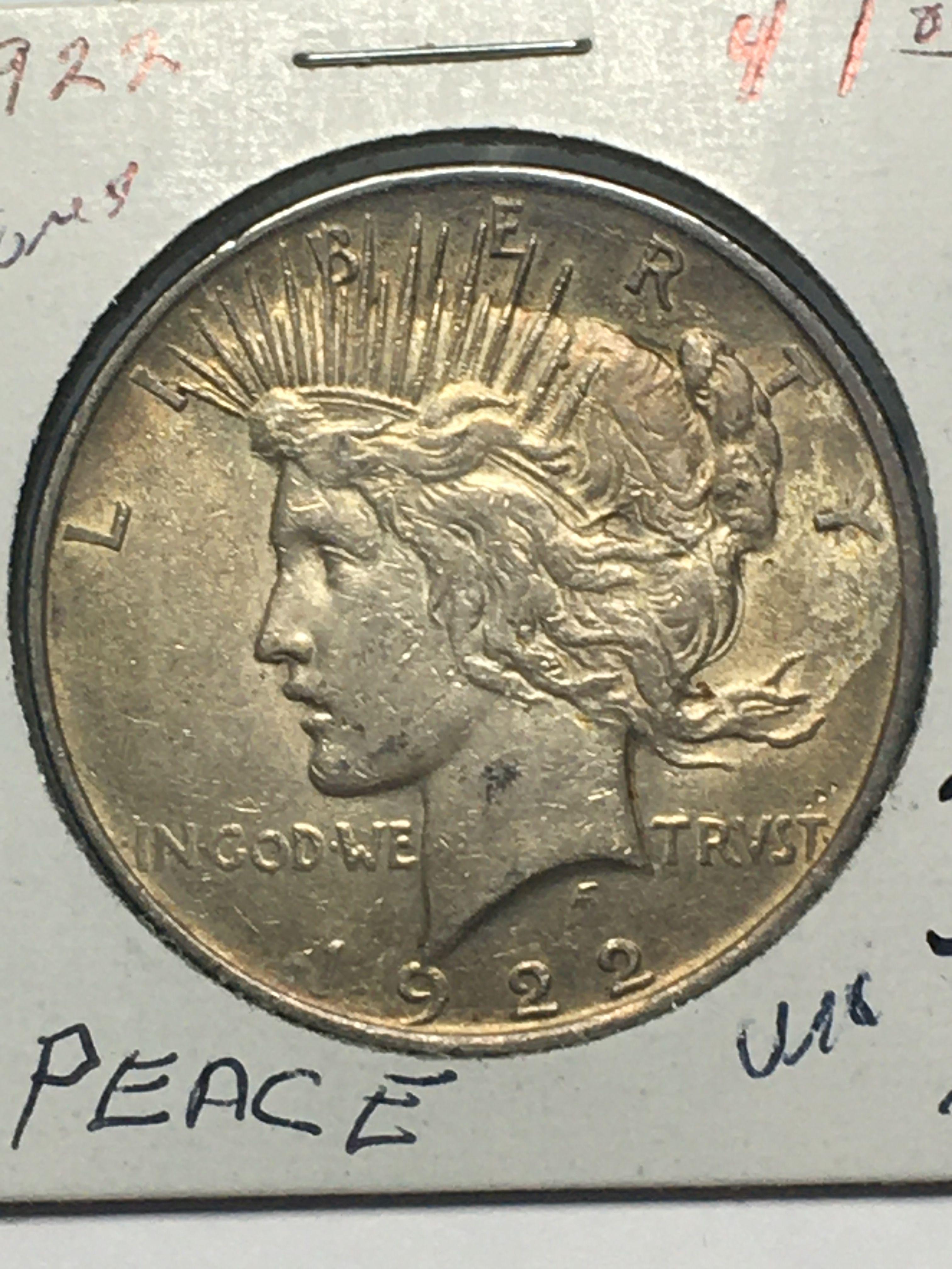 1922 P Peace Silver Dollar