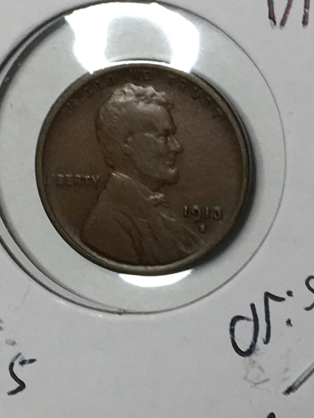 Lincoln Wheat Cent 1913 S