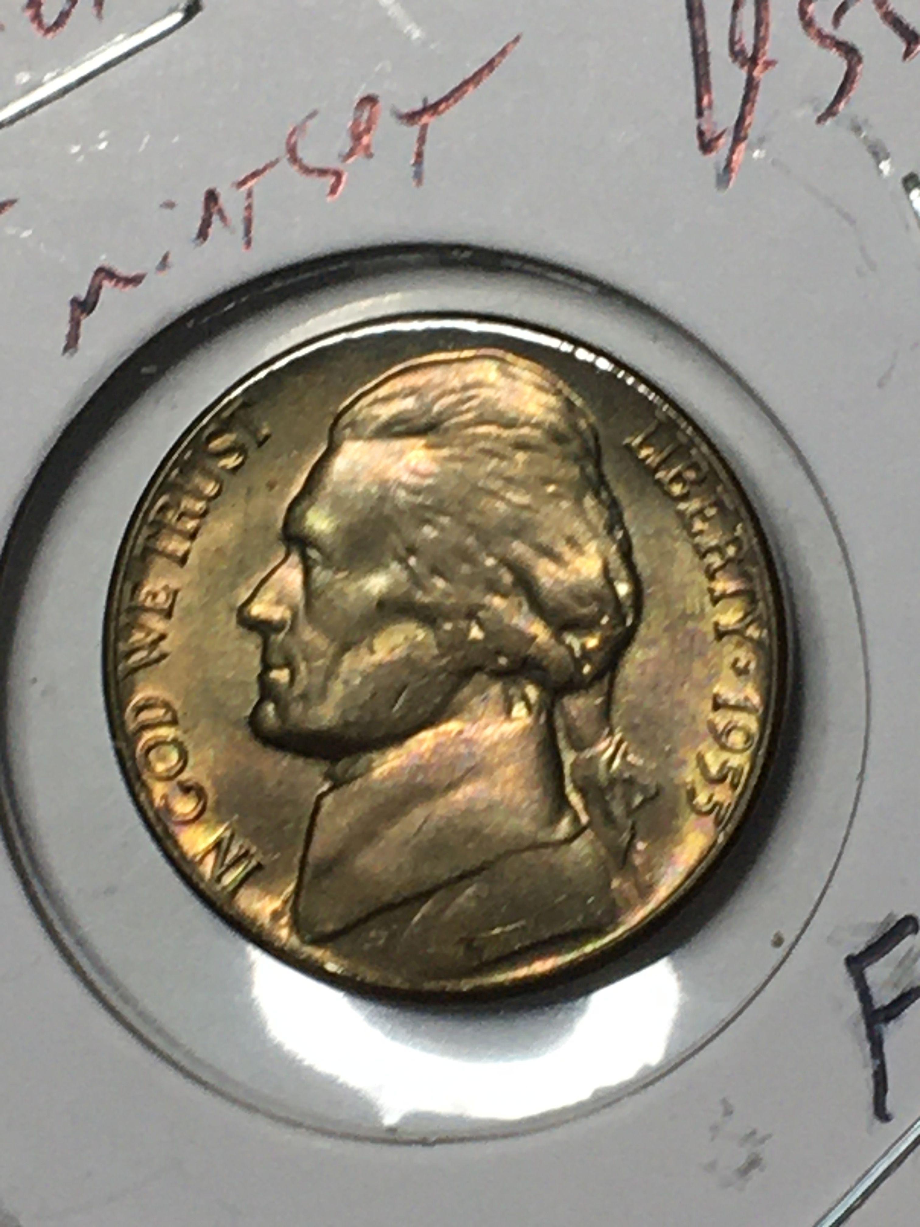 Jefferson Nickel 1955 D
