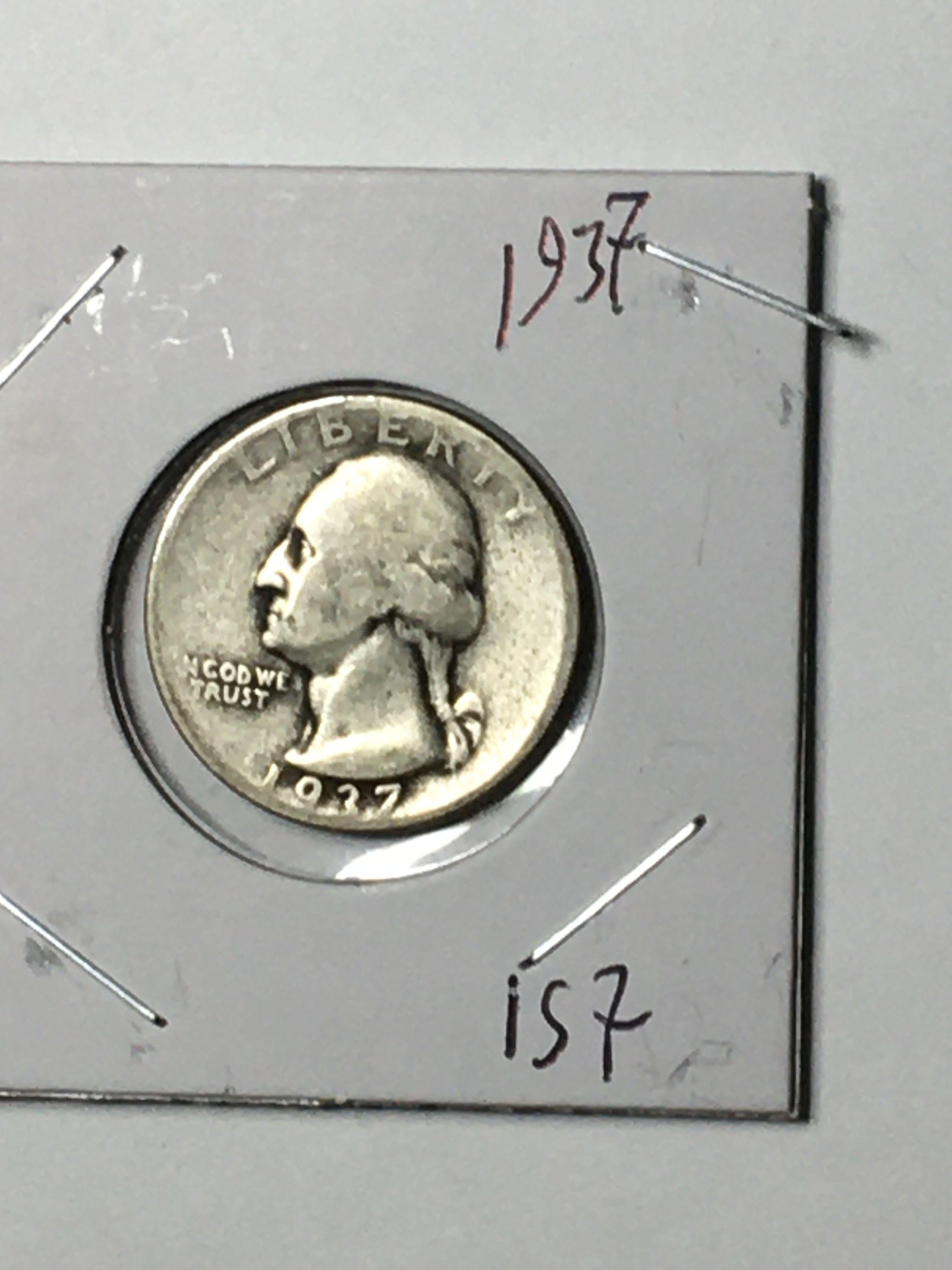 Washington Silver Quarter 1937 