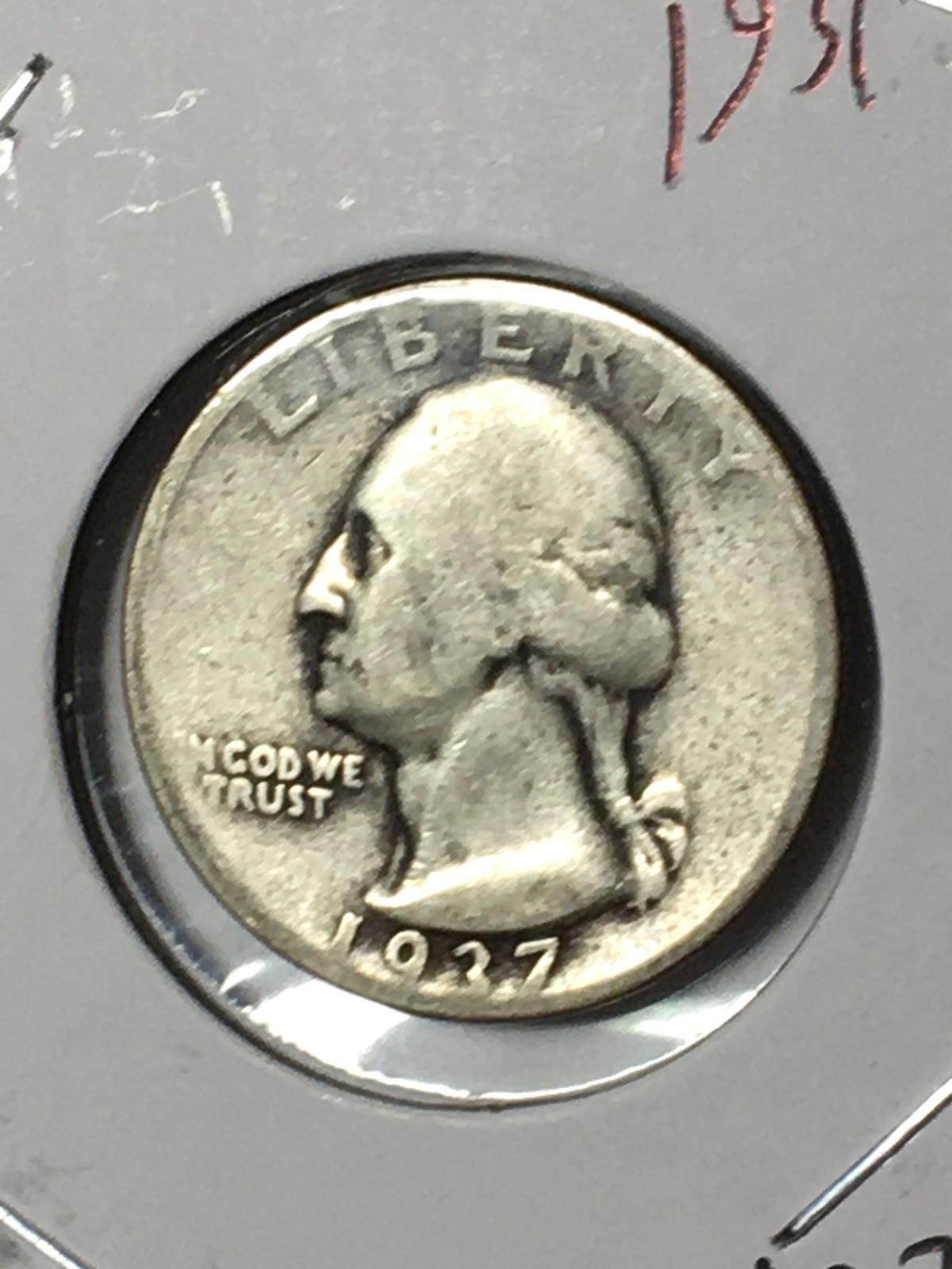 Washington Silver Quarter 1937 