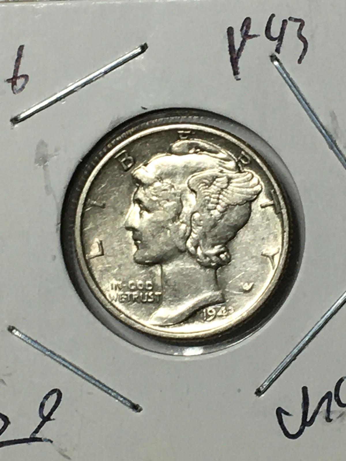 Mercury Silver Dime 1943