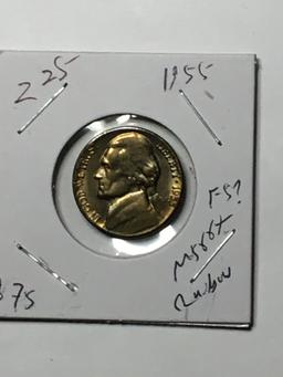 Jefferson Nickel 1955 