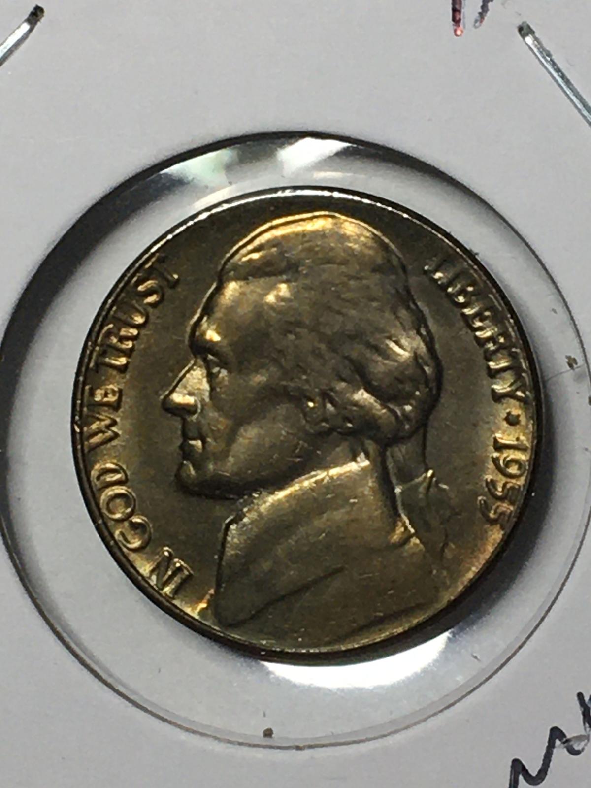 Jefferson Nickel 1955 