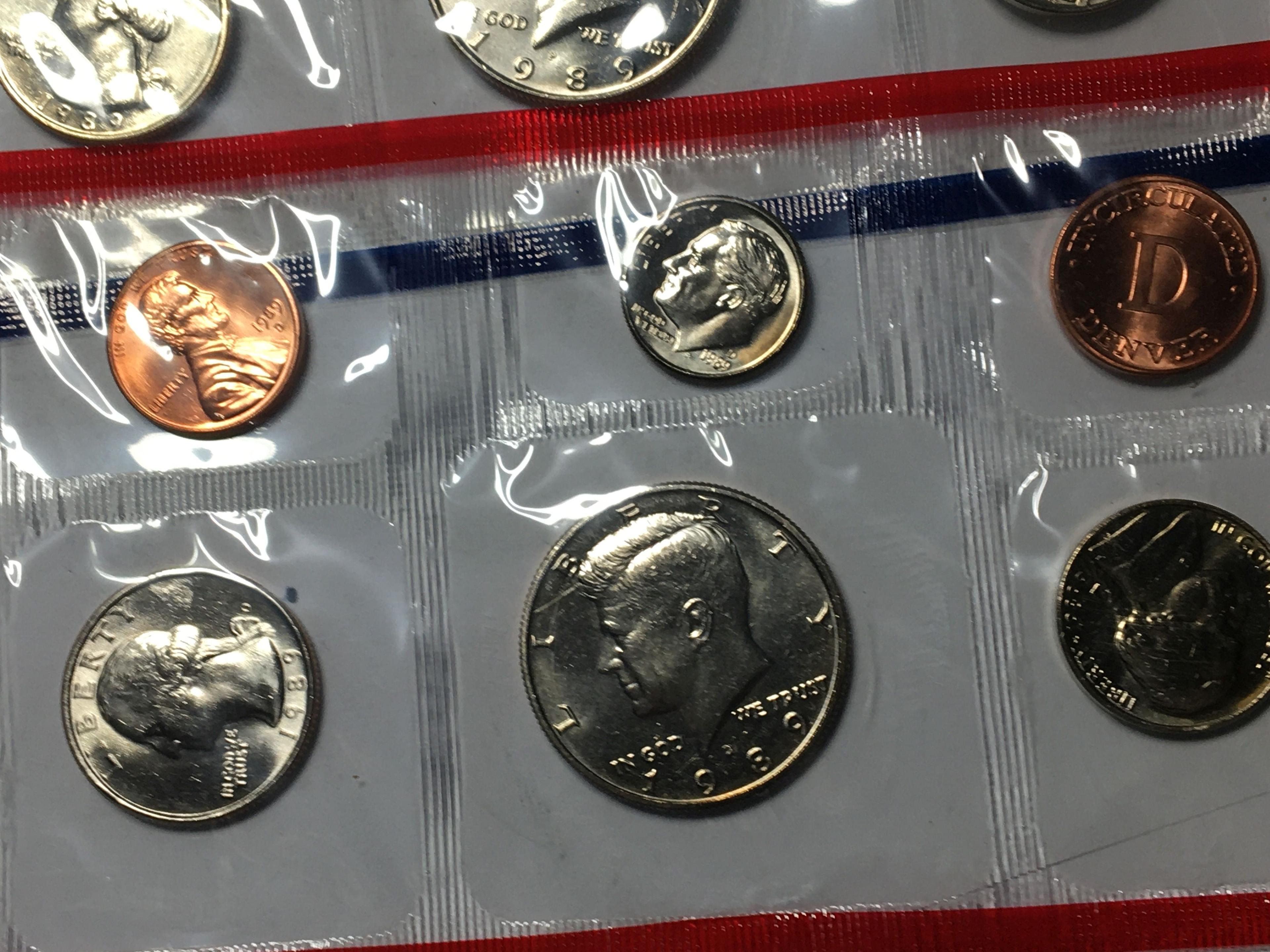 U S A Mint Set 1989 10 Coins P And D 