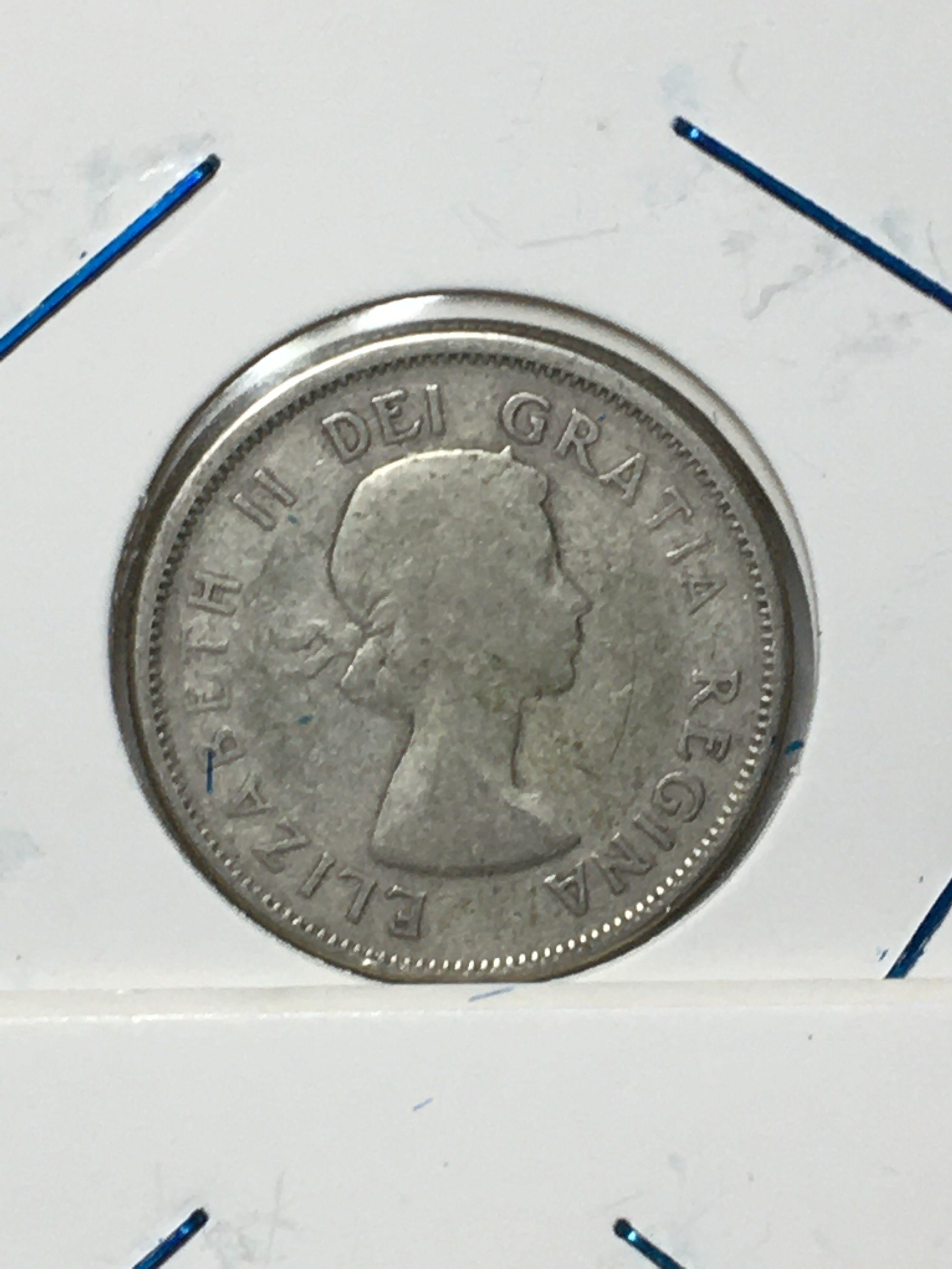 Canada Silver Quarter And Spain Peseta Lot 1956 1960 And 1954