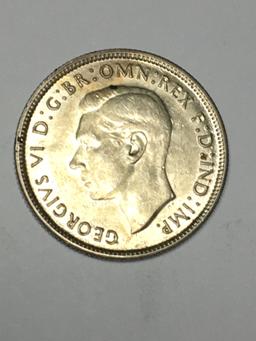 Australian Florin Silver 1944