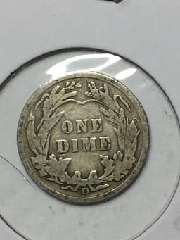 Barber Dime 1911 D