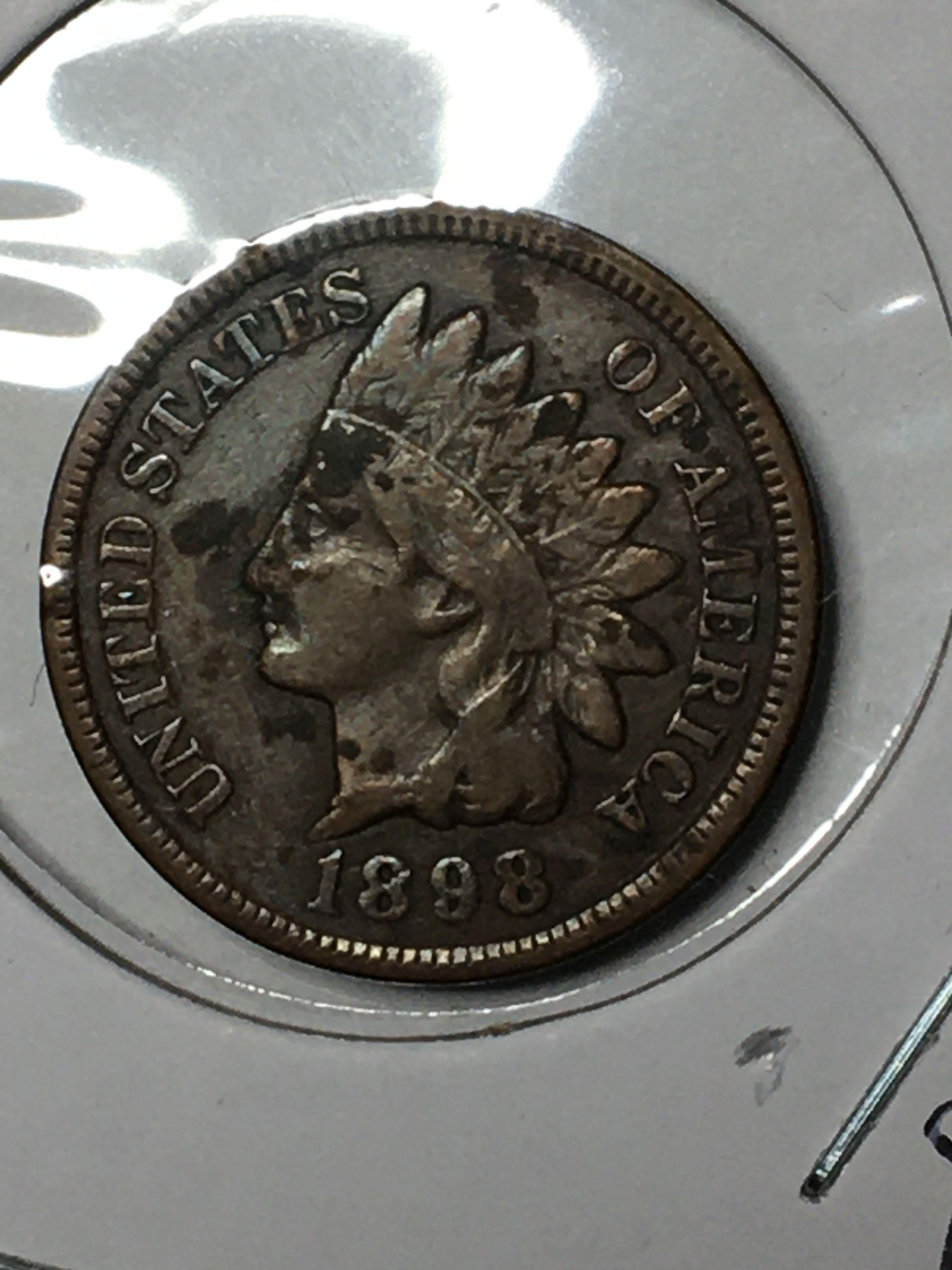 Indian Cent 1898