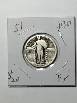 Standing Liberty Quarter 1930