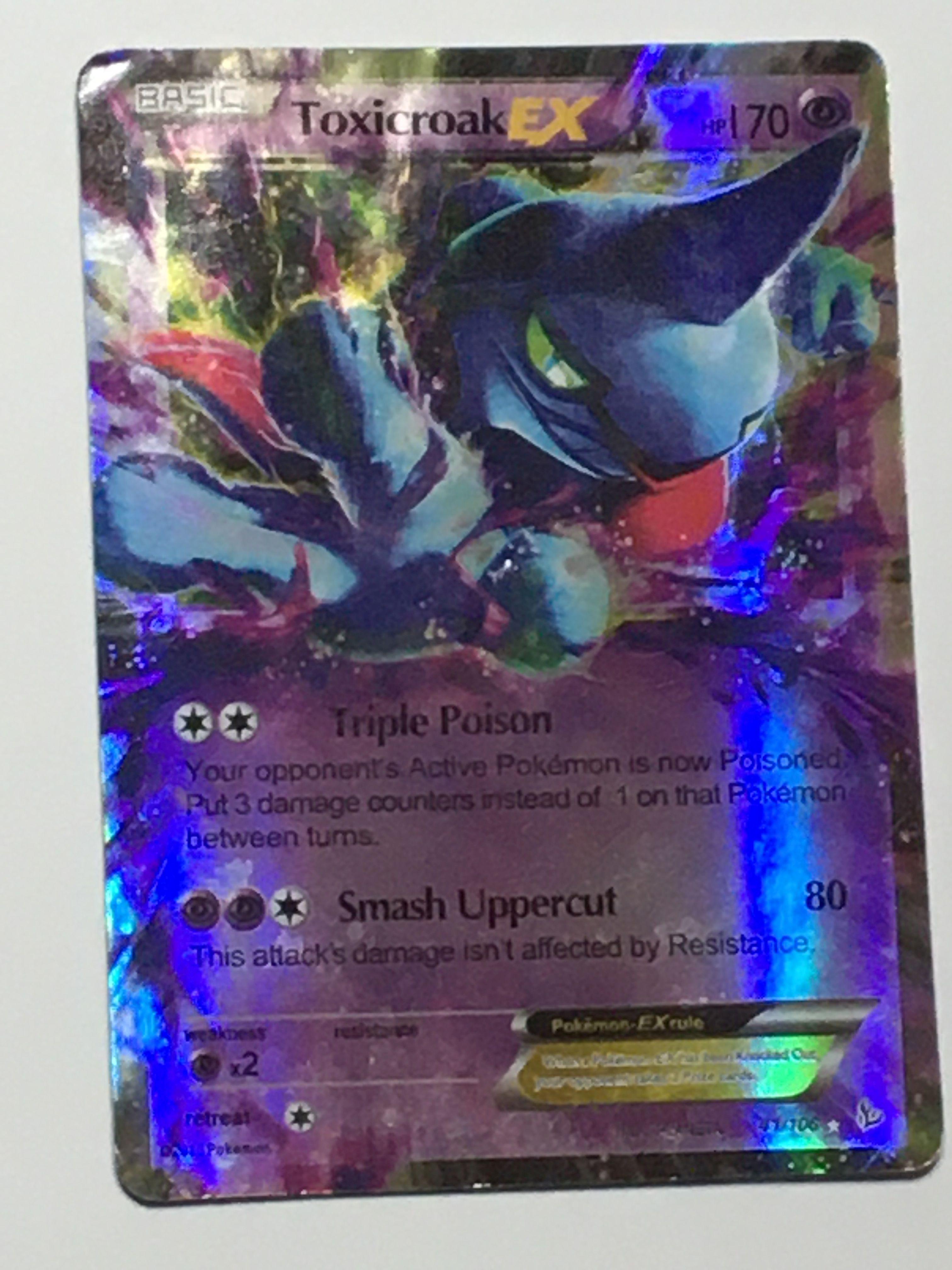 Toxicroak Ex Holo Rare 41/106 Pokemon Card Vintage Rare Card