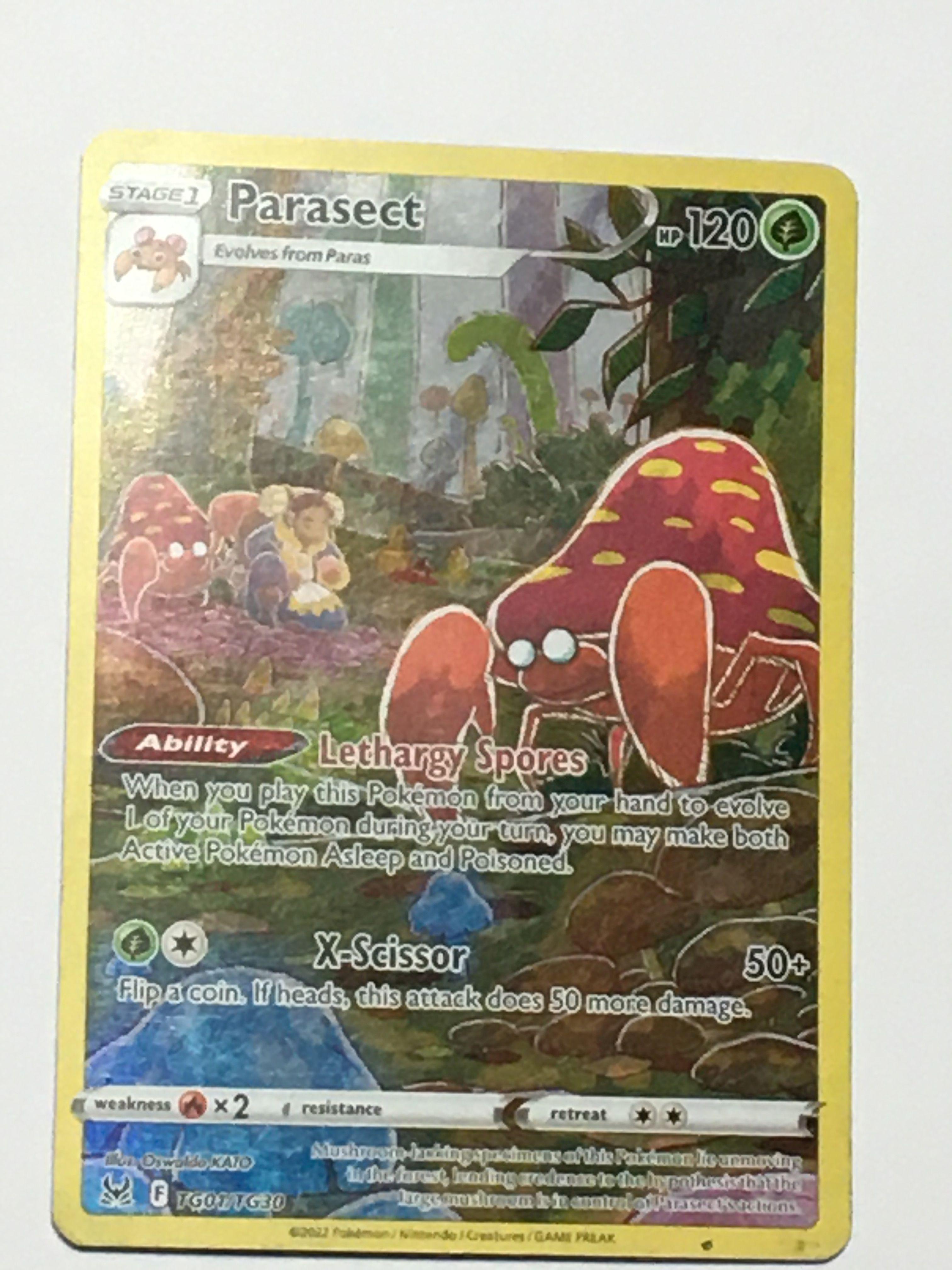 Parasect Pokmeon Card Mint Tg01/tg30 Holo