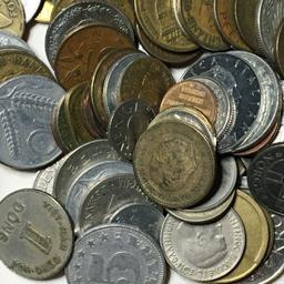 1 Pound Of Foreign Coins