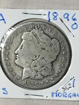 1896 O Morgan Dollar