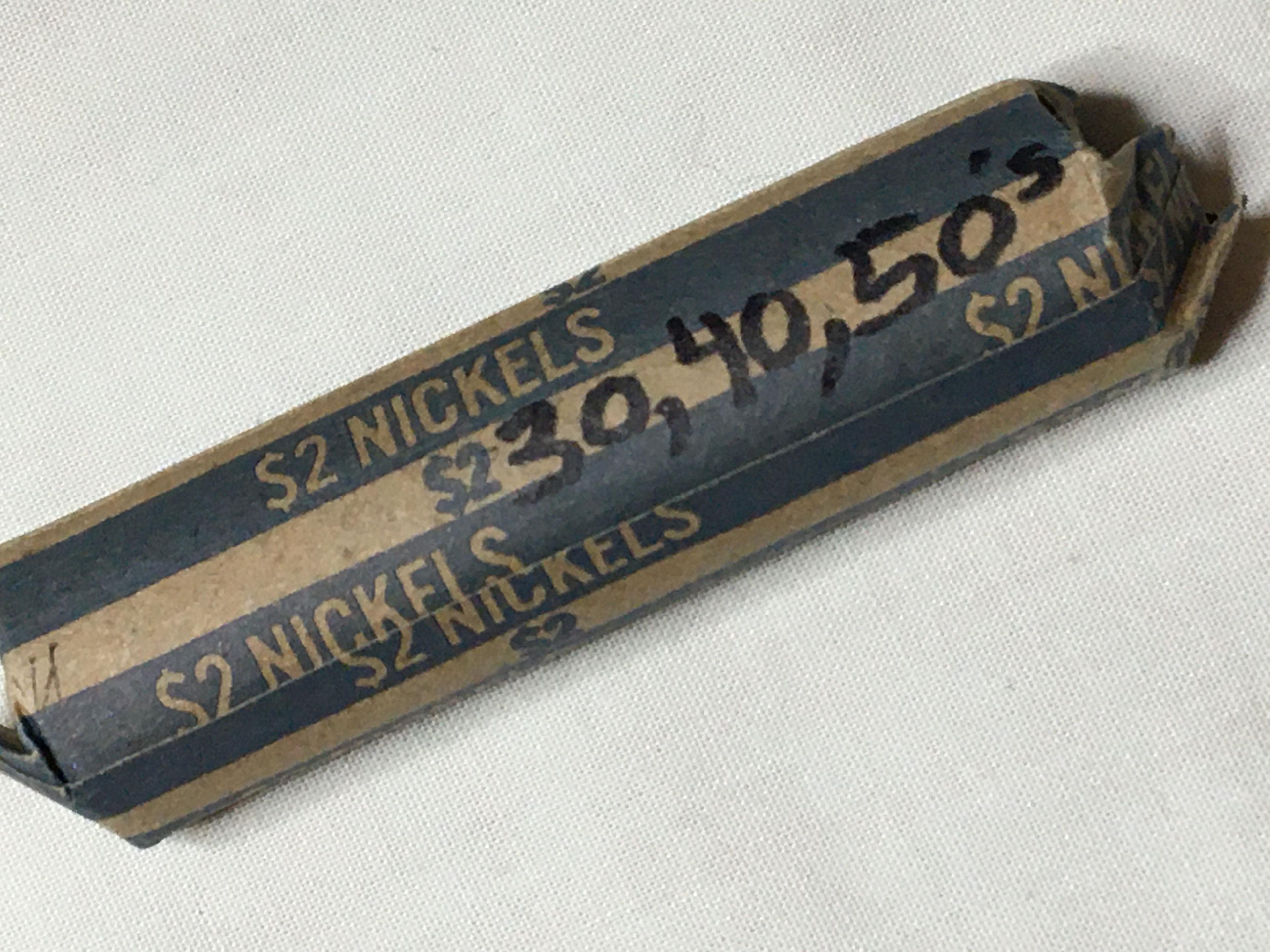 Roll 1930s - 1950s Jefferson Nickels