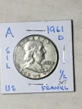 1961 D Franklin Half Dollar