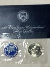 1973 P Eisenhower Silver Dollar In Original Packaging