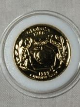 1999 P Georgia Gold Plated Statehood Quarter