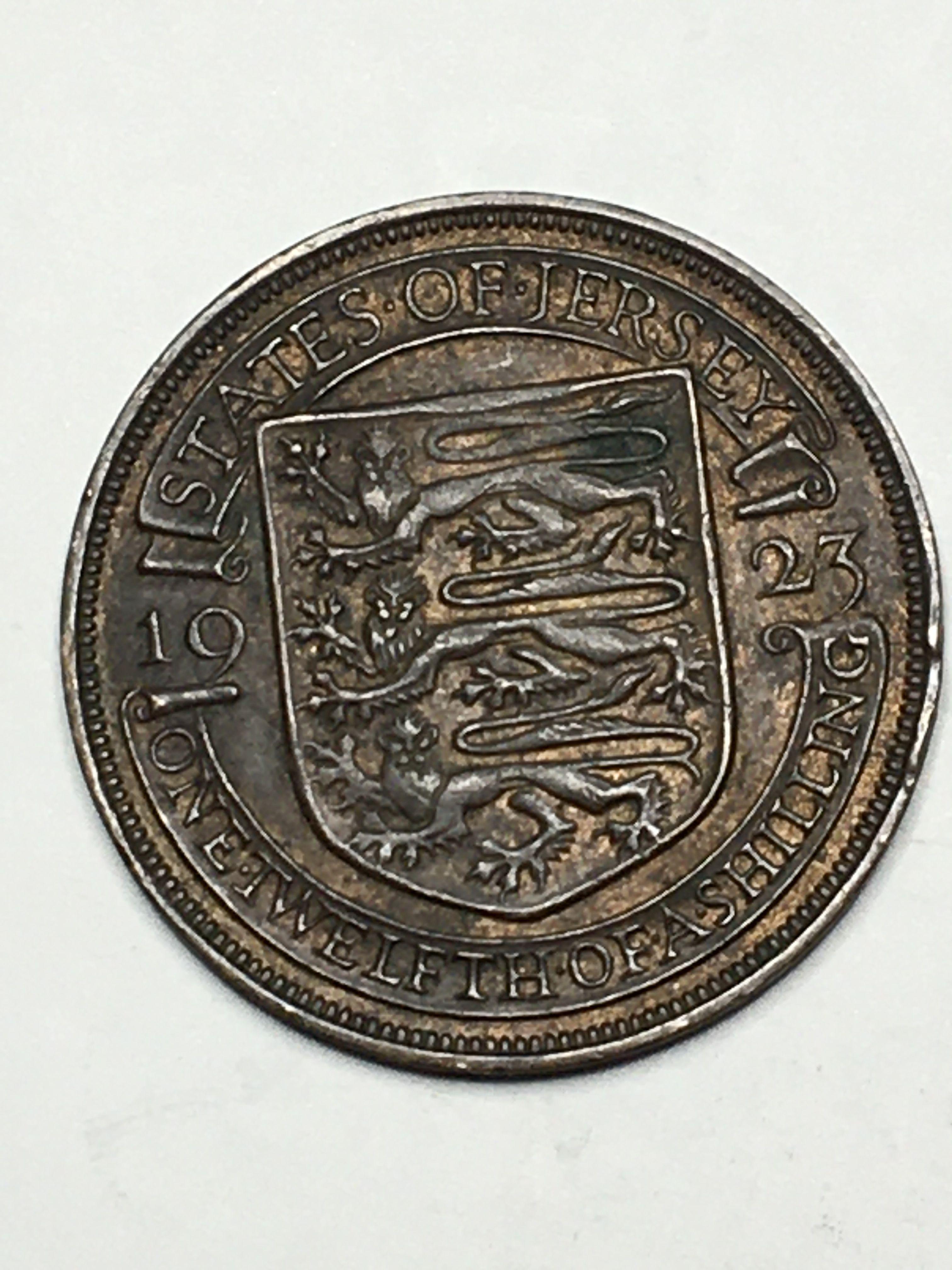 1923 1/12 Of A Shilling Ilse Of Jersey 