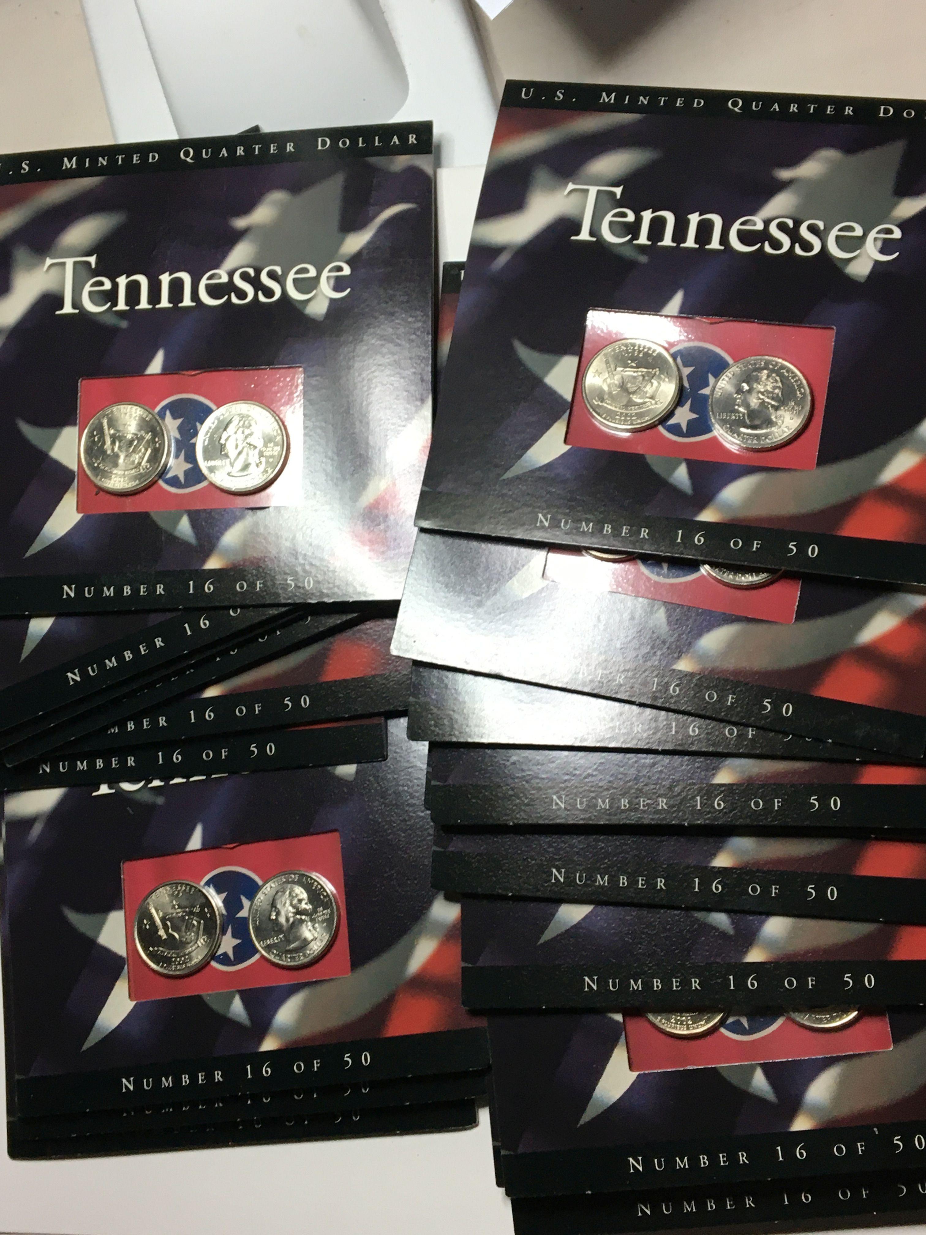 20 Sets State Quarters Original Box Tennessee 