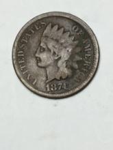 1874 Indian Head Cent 