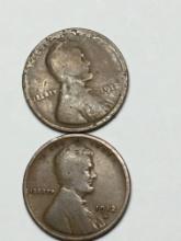 1912 & 1912 D Lincoln Cent 