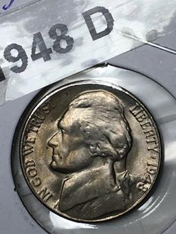 1948 D Jefferson Nickel