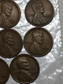 (8) Lincoln Wheat Cent