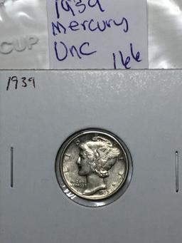 1939 P Mercury Dime