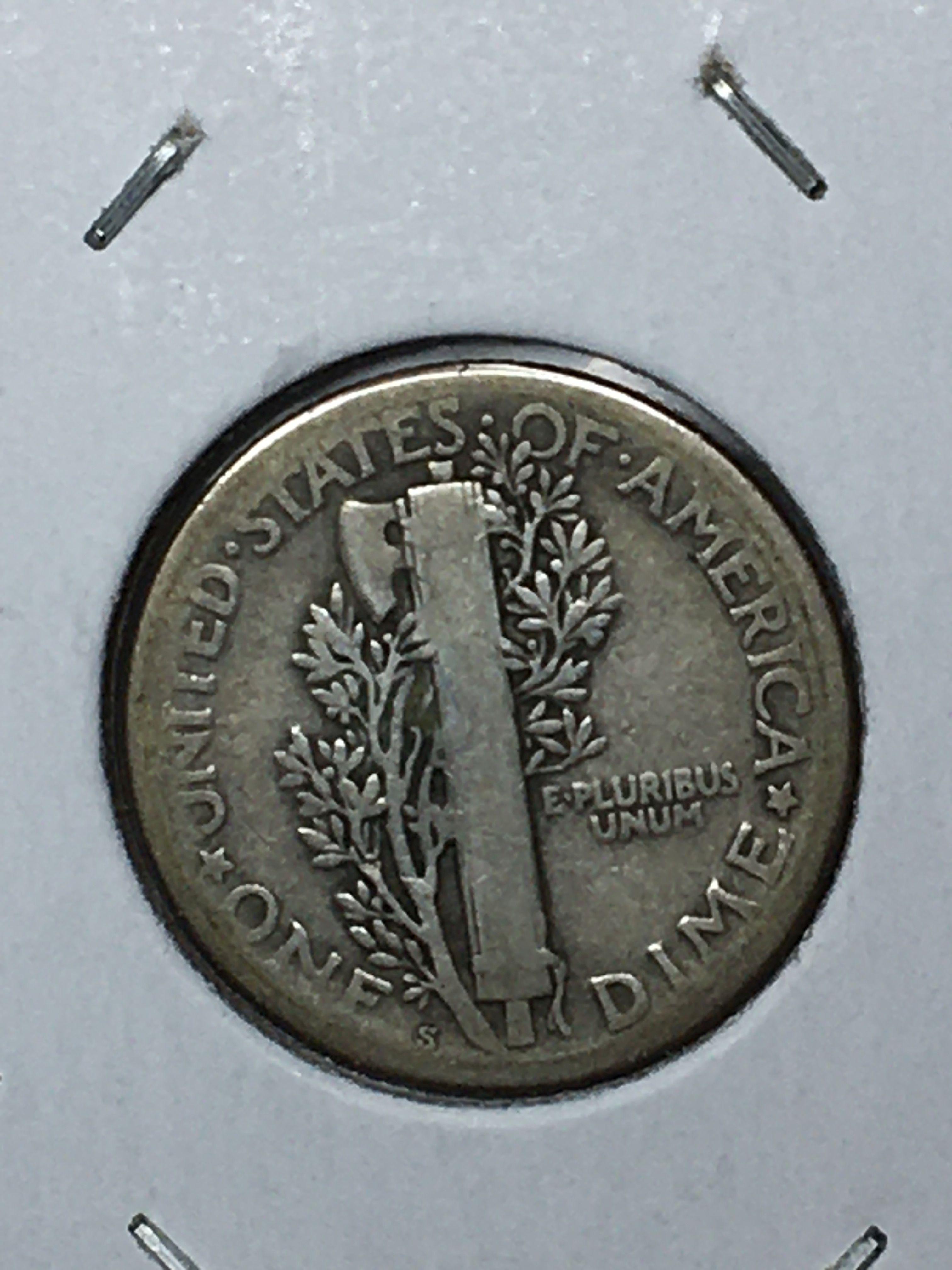 1918 S Mercury Dime