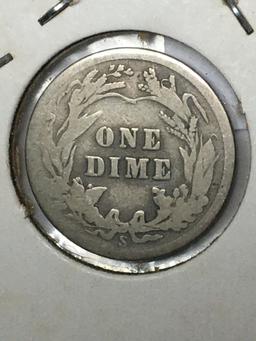 1916 S Barber Dime