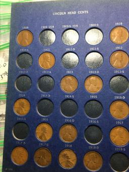 Lincoln Wheat Cent Collection 1909 - 1940