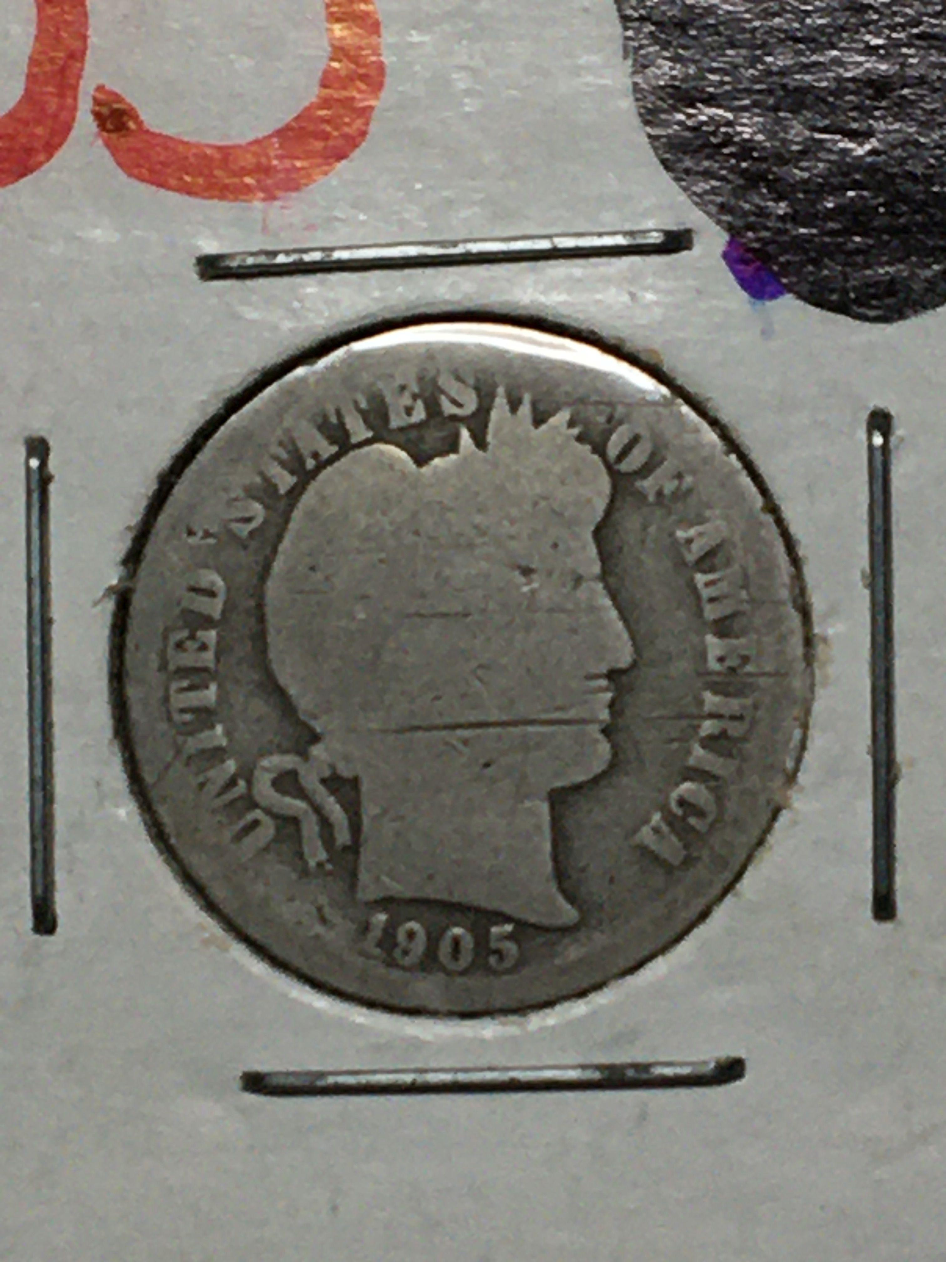 1909 S Barber Dime