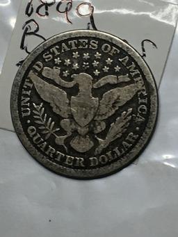 1899 P Barber Quarter