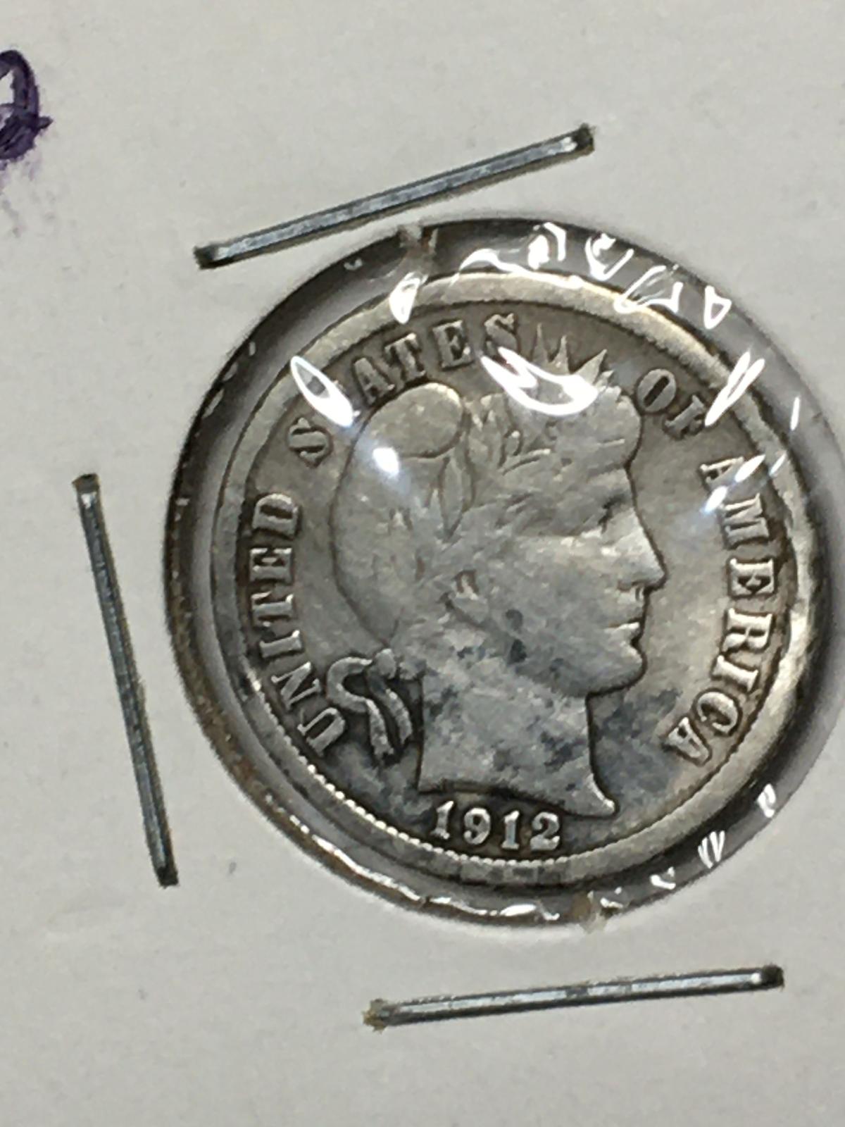 1912 D Barber Dime