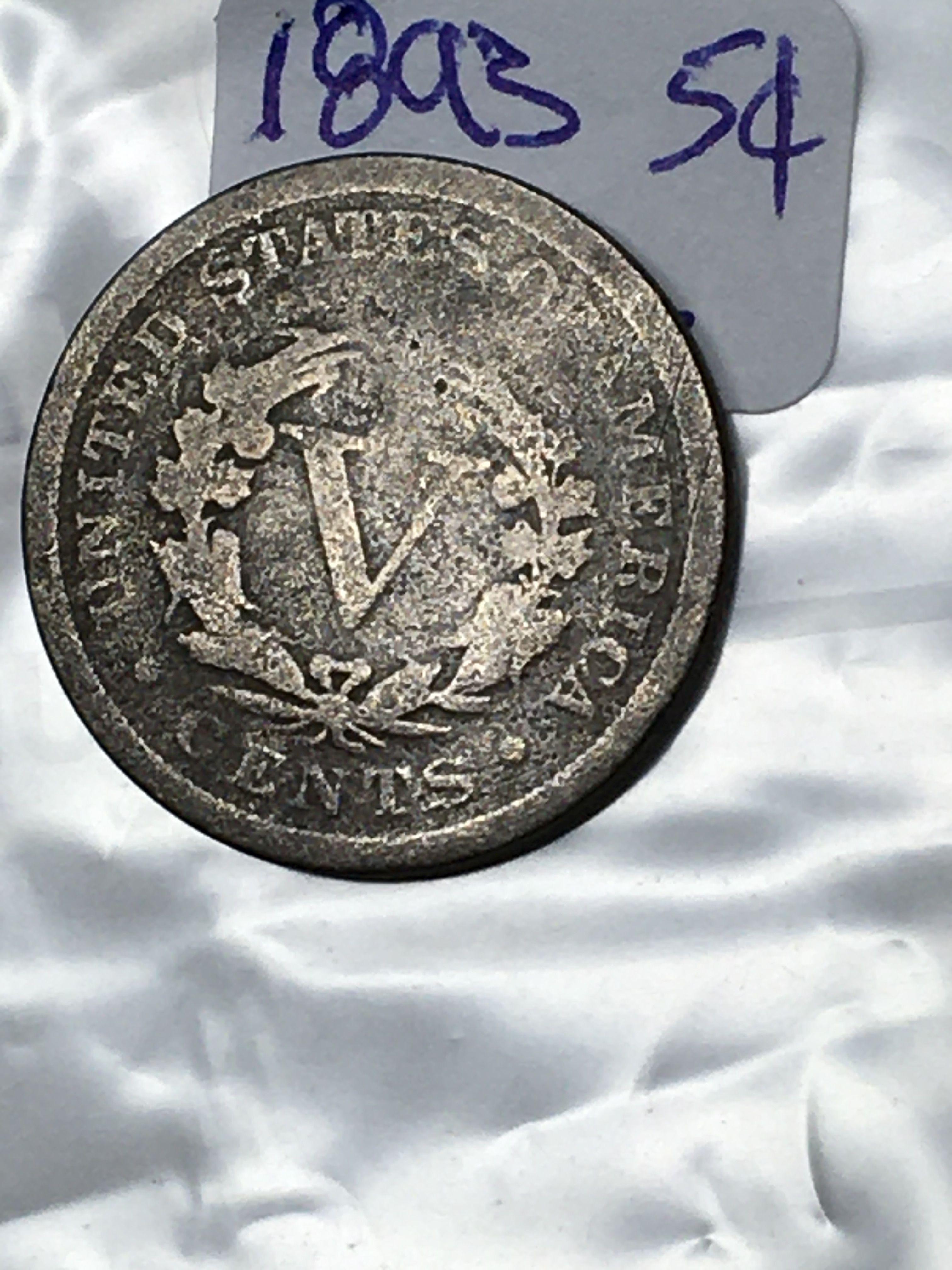 1893 V Nickel