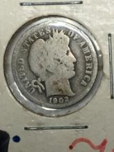 1902 P Barber Dime