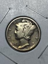 1931 P Mercury Dime