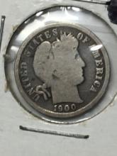 1900 P Barber Dime