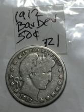 1912 P Barber Half Dollar