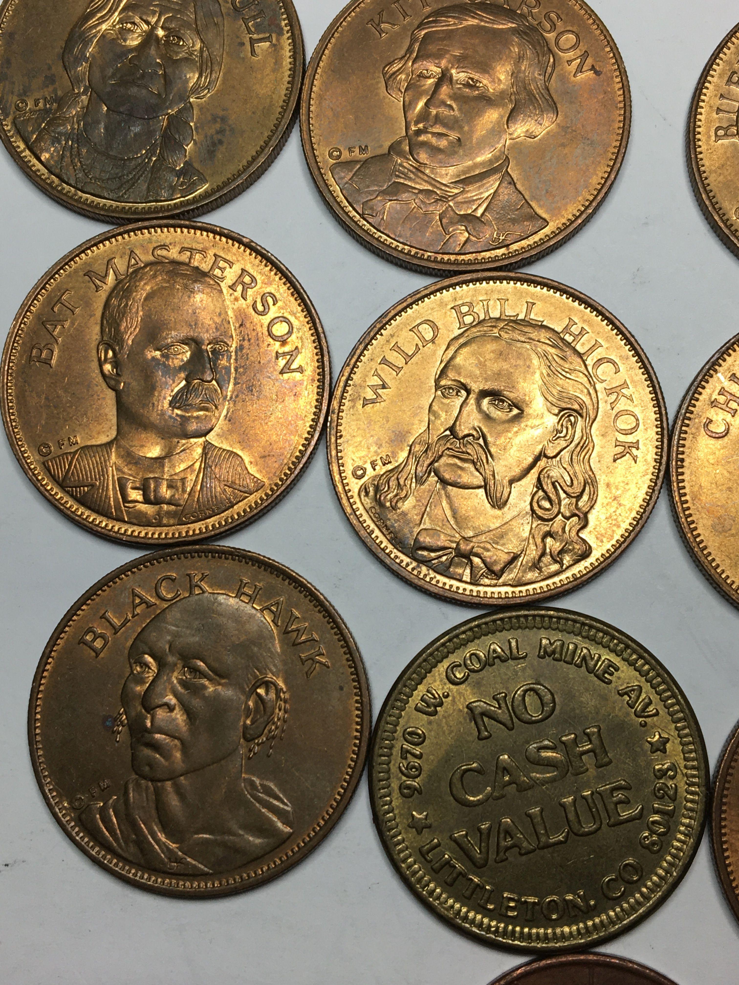 Copper Tokens Lot Presidents And More 13 Coins