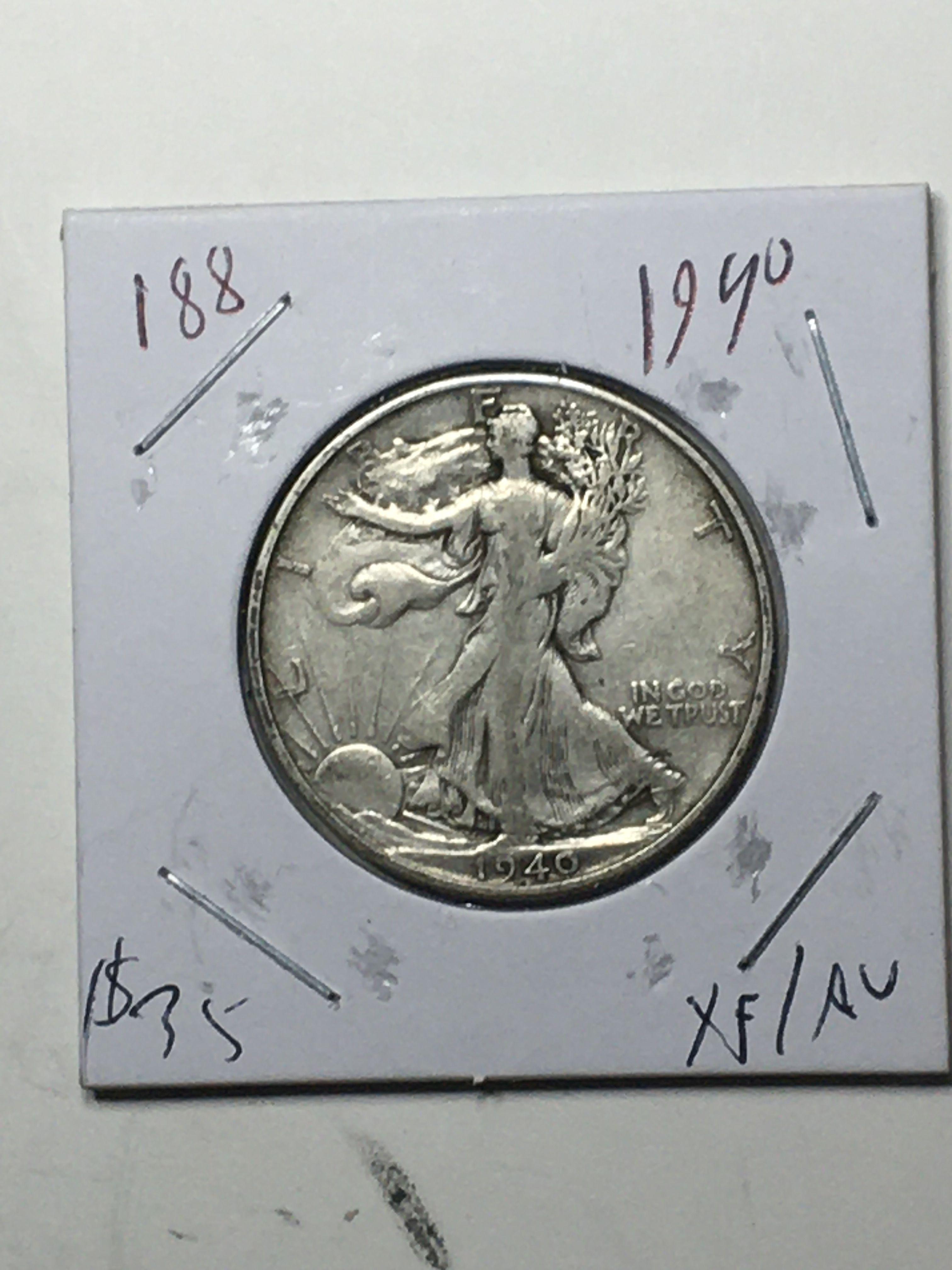 Walking Liberty Half 1940 Nice Better Grade