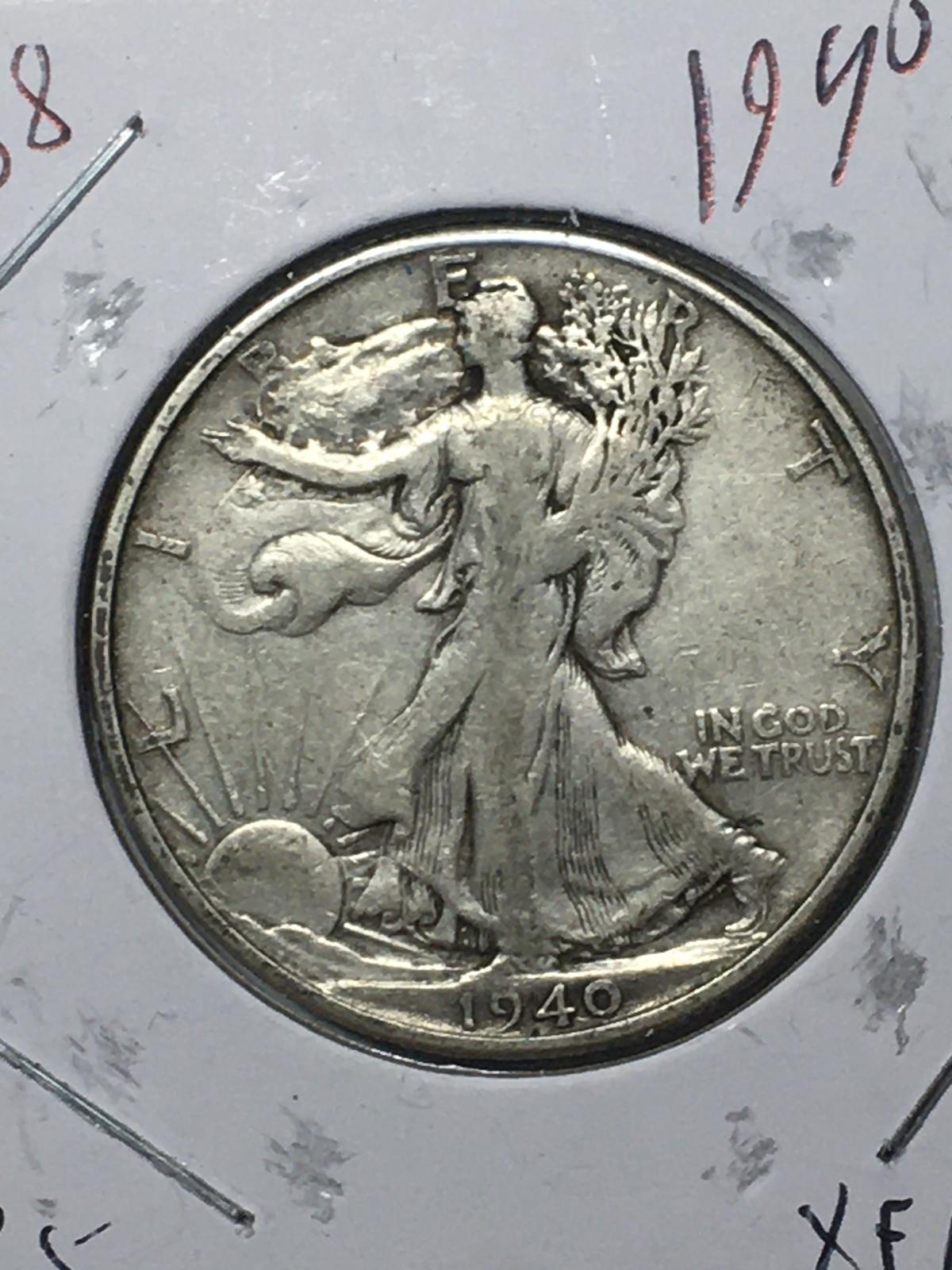 Walking Liberty Half 1940 Nice Better Grade